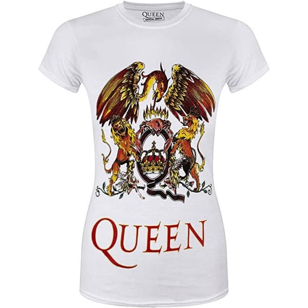 Queen Womens/Ladies Classic Crest T-Shirt