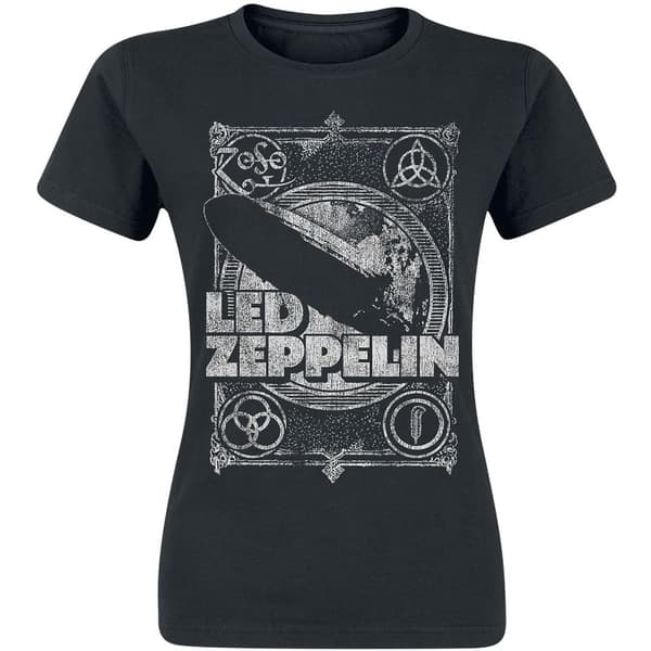 Led Zeppelin Kvinnor/Damer LZ1 tryckt T-shirt