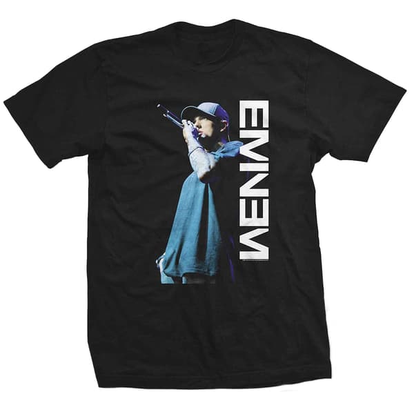 Eminem Unisex Adult Microphone T-Shirt