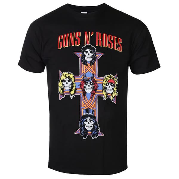 Guns N Roses Unisex Adult Vintage Cross T-Shirt