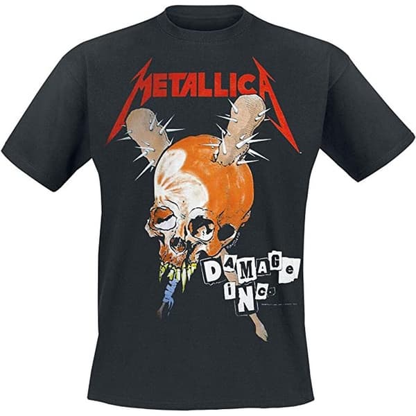 Metallica Unisex Adult Damage Inc Back Print T-Shirt
