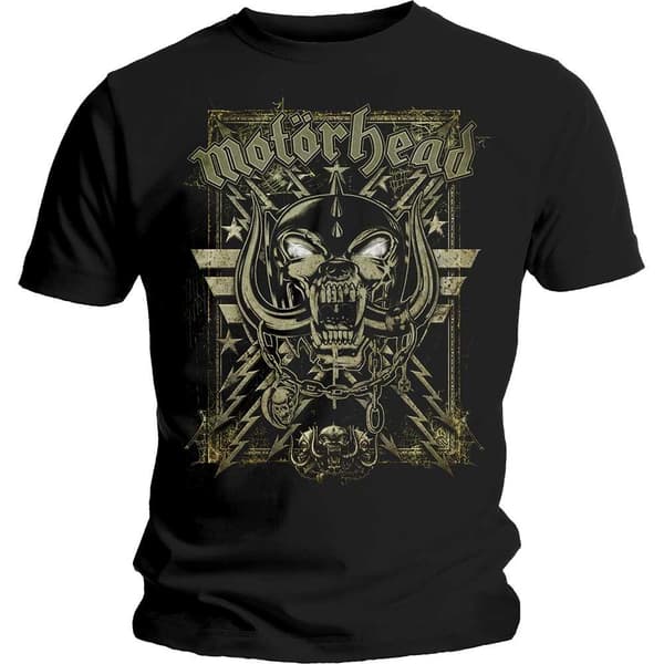 Motorhead Unisex Adult Spider Webbed War Pig T-Shirt Black S