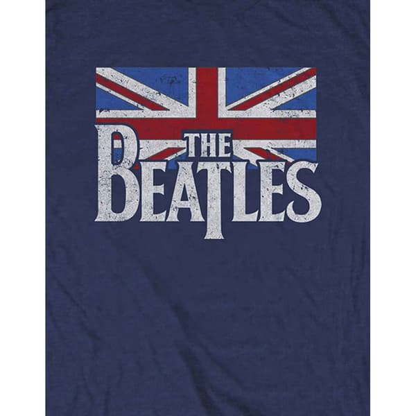 The Beatles Unisex Adult Flag Logo T-Shirt