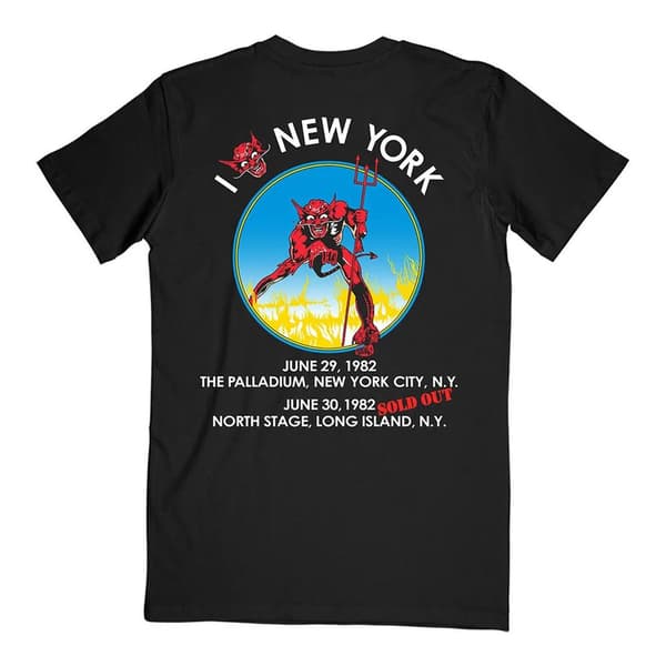 Iron Maiden Unisex Adult The Beast In New York Back Print T-Shirt