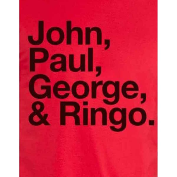 The Beatles Unisex T-shirt til voksne John Paul George & Ringo
