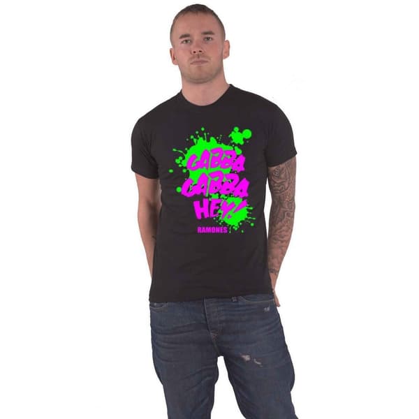 Ramones Unisex vuxen Gabba Gabba Gabba Hey T-Shirt