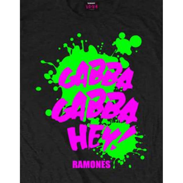 Ramones Unisex vuxen Gabba Gabba Gabba Hey T-Shirt
