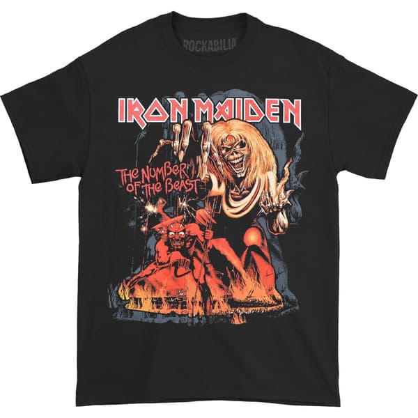 Iron Maiden Unisex Adult Number Of The Beast Graphic T-Shirt