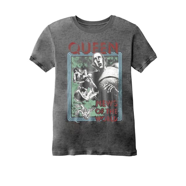 Queen Unisex voksen News Of The World Burnout T-shirt