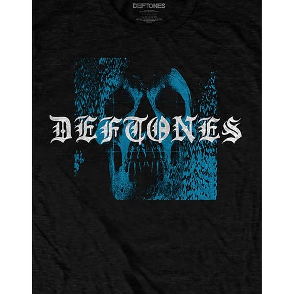 Deftones Unisex T-shirt med kranie for voksne