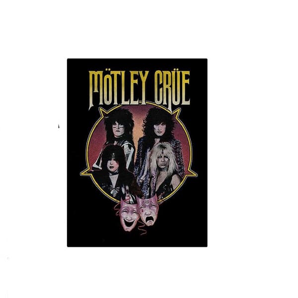 Motley Crue Unisex Adult Theatre Pentagram T-Shirt