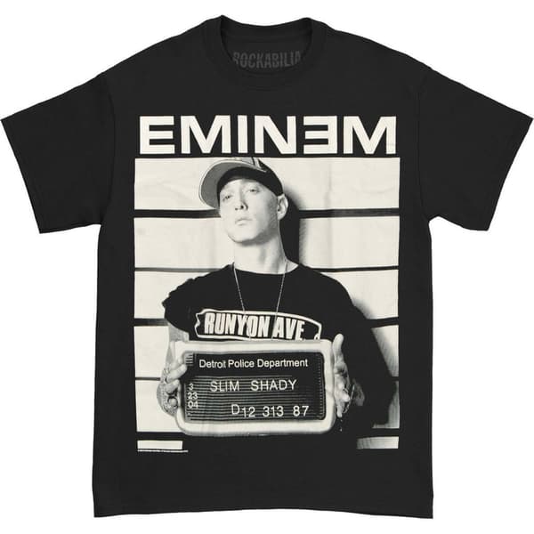Eminem Unisex T-shirt för vuxna om arrestering