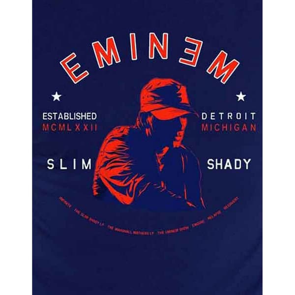 Eminem Unisex Adult Detroit Portrait T-Shirt