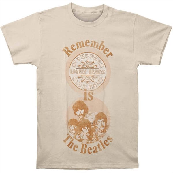 The Beatles Unisex T-shirt för vuxna med minnesmärke