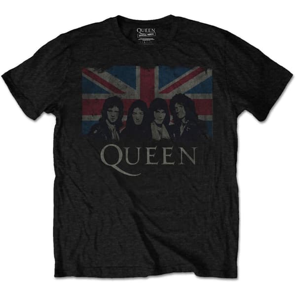 Queen Unisex T-shirt med Union Jack för vuxna