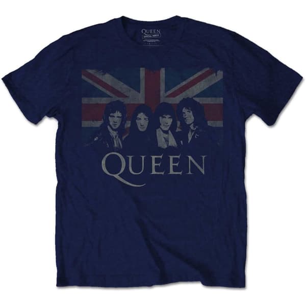 Queen Unisex T-shirt med Union Jack för vuxna