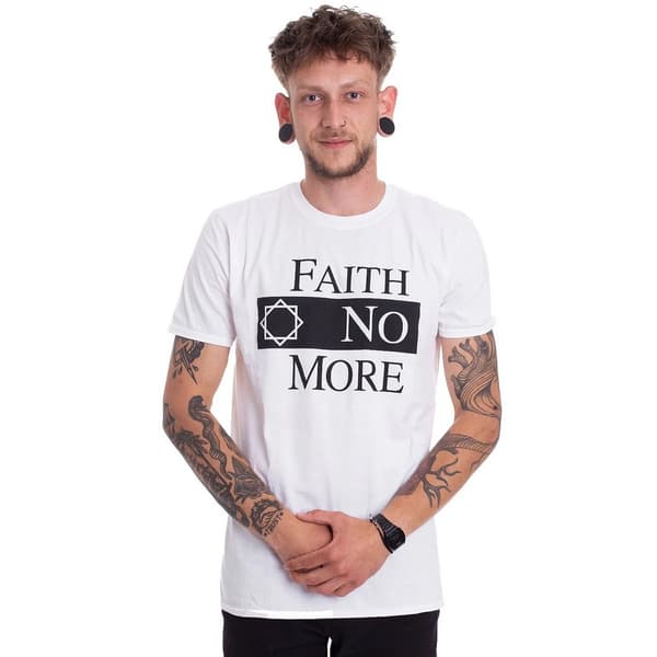 Faith No More Unisex T-shirt med Classic V.2 logo til voksne