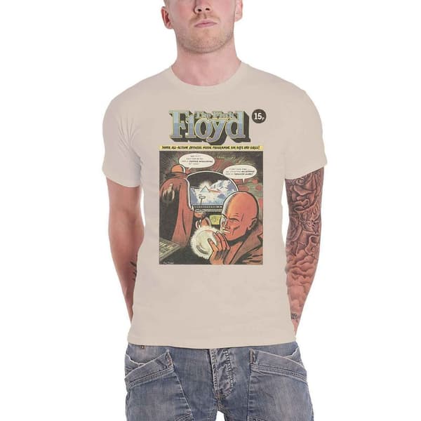 Pink Floyd Unisex T-shirt för vuxen serietidning för vuxna