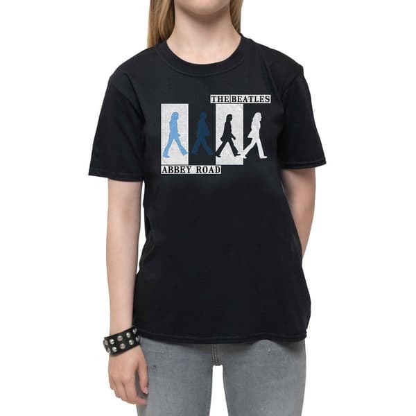 The Beatles Barn/Kids Colours Crossing Abbey Road T-Shirt Black 7-8 Years