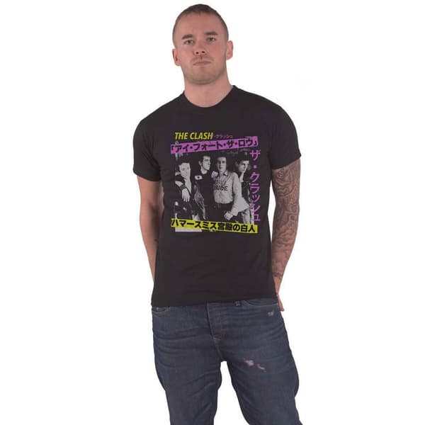 The Clash Unisex vuxen London Calling Photograph T-Shirt Black XXL