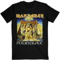 Miniatyrbillede 1 af 2: Iron Maiden Unisex T-shirt til voksne Powerslave World Slavery Tour tilbage med print
