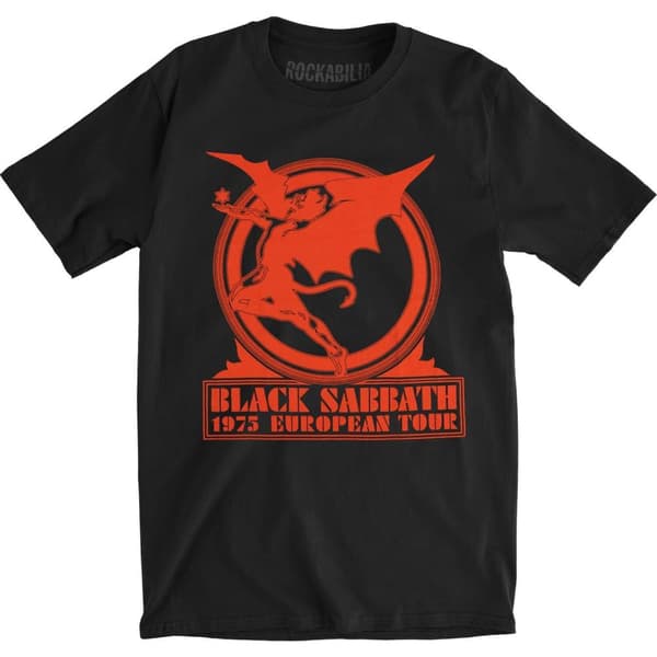 Black Sabbath Unisex T-shirt til voksne Europa ´75