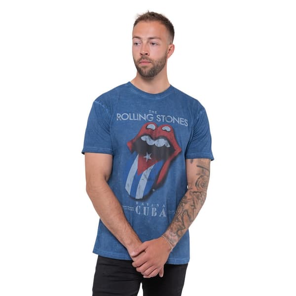 The Rolling Stones Unisex T-shirt til voksne Havana Cuba Soft Touch