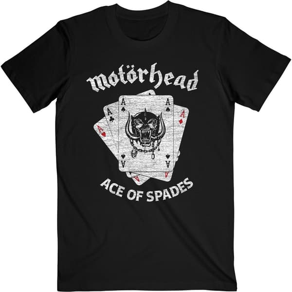 Motorhead Unisex Adult Flat War Pig Ace Of Spades T-Shirt