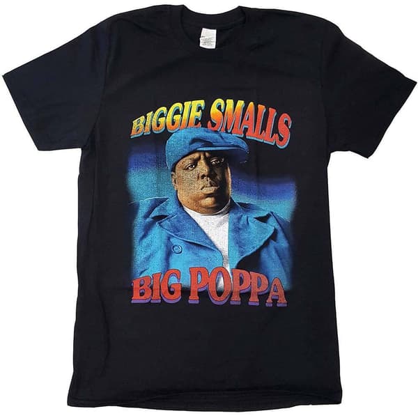 Biggie Smalls Unisex Big Poppa T-shirt til voksne