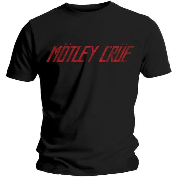 Motley Crue Unisex Adult Distressed Logo T-Shirt