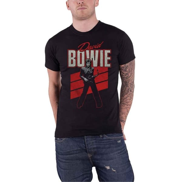 David Bowie Unisex Adult Saxophone T-Shirt