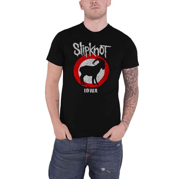 Slipknot Unisex T-shirt til voksne med Iowa-geder