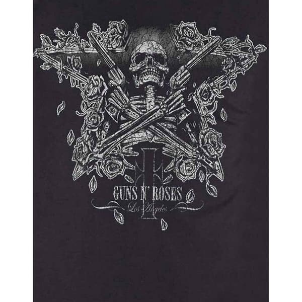 Guns N Roses Unisex vuxen skelett vapen T-Shirt