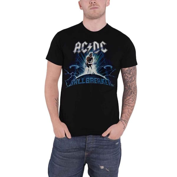 AC/DC Unisex Adult Ballbreaker T-Shirt Black S