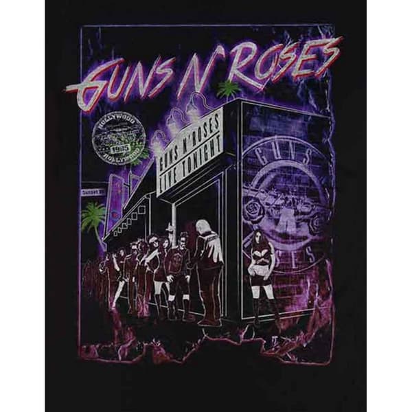 Guns N Roses Unisex Adult Sunset Boulevard T-Shirt
