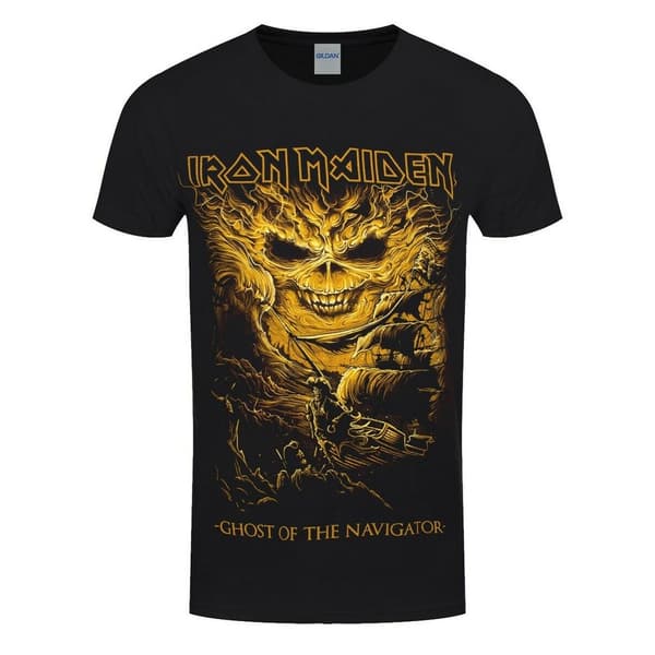 Iron Maiden Unisex T-shirt för vuxna med Ghost of the Navigator