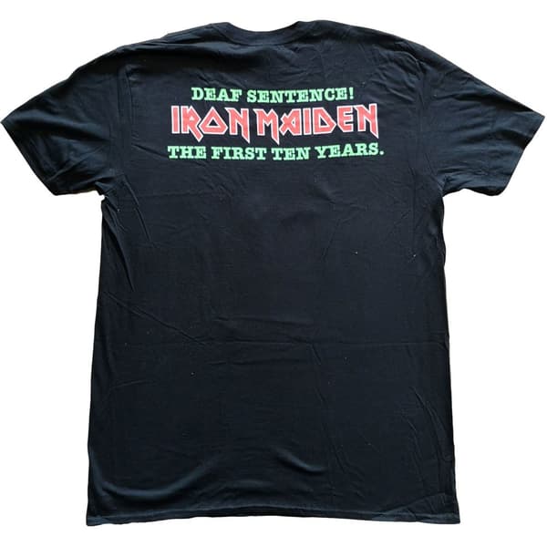 Iron Maiden Unisex T-shirt med døve sætninger til voksne