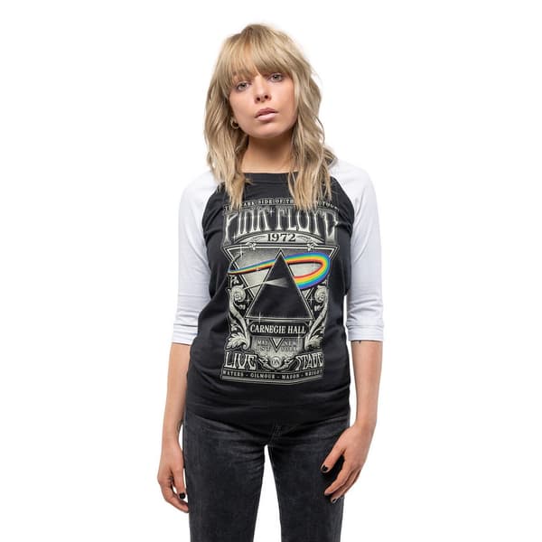 Pink Floyd Womens/Ladies Carnegie Hall Poster T-Shirt