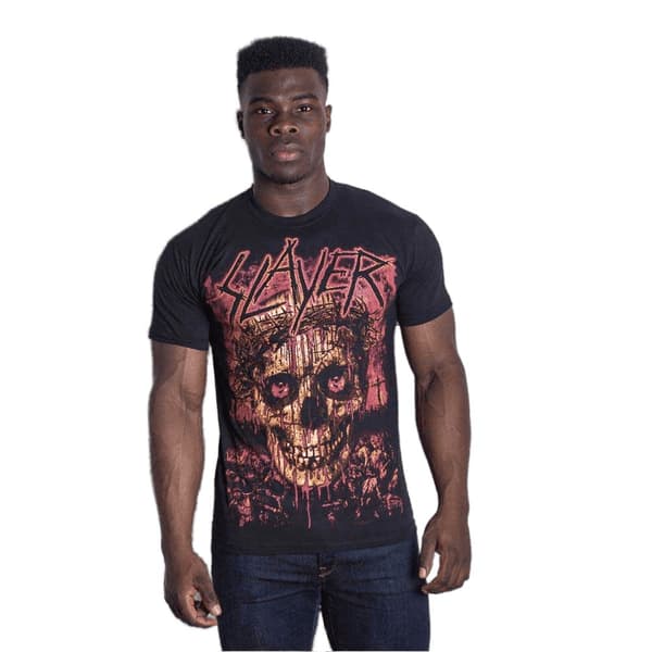 Slayer Unisex T-shirt för vuxna med krönt dödskalle