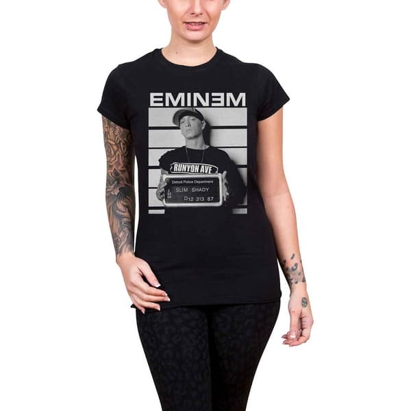 Eminem T-shirt för kvinnor/damer om arrestering