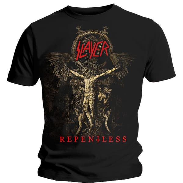 Slayer Unisex vuxen Cruciform Skeletal T-Shirt Black XXL