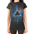 Miniatyrbillede 1 af 2: Pink Floyd Dame/Dame Dark Side Of The Moon Splattered T-shirt