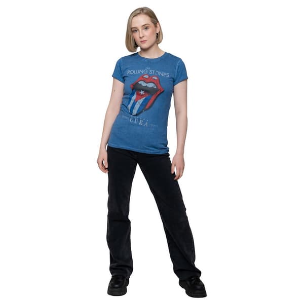 The Rolling Stones Womens/Ladies Havana Cuba T-Shirt