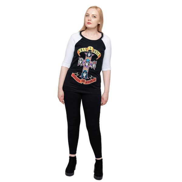 Guns N Roses Womens/Ladies Appetite For Destruction Raglan T-Shirt