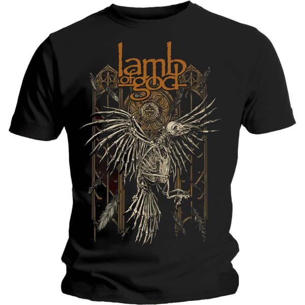 Lamb Of God Unisex Adult Crow T-Shirt