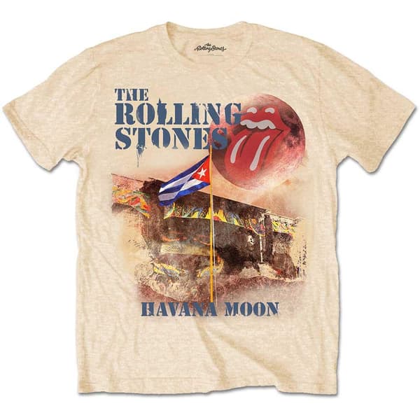 The Rolling Stones Unisex Adult Havana Moon T-Shirt Vegas Gold S