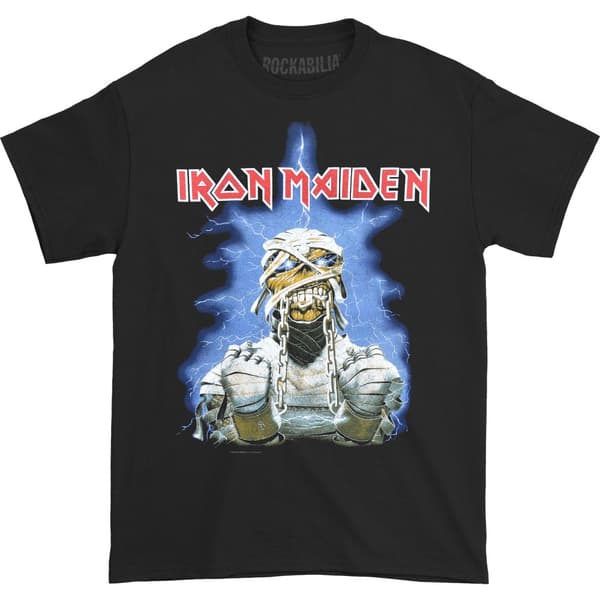 Iron Maiden Unisex Adult World Slavery Tour ´84 - ´85 Back Print T-Shirt