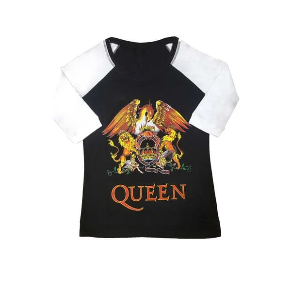 Queen Womens/Ladies Classic Crest Raglan T-Shirt
