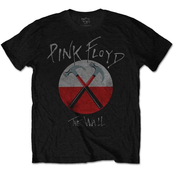 Pink Floyd Unisex T-shirt med logo fra The Wall Hammer Hammer for voksne