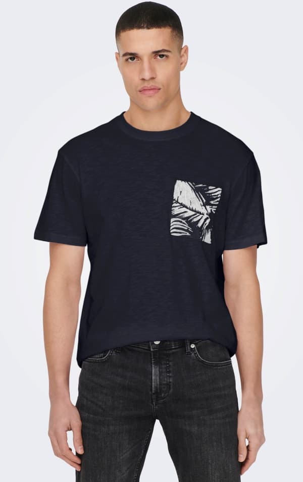 Only & Sons - onsPerry Reg Leaf Pocket Tee